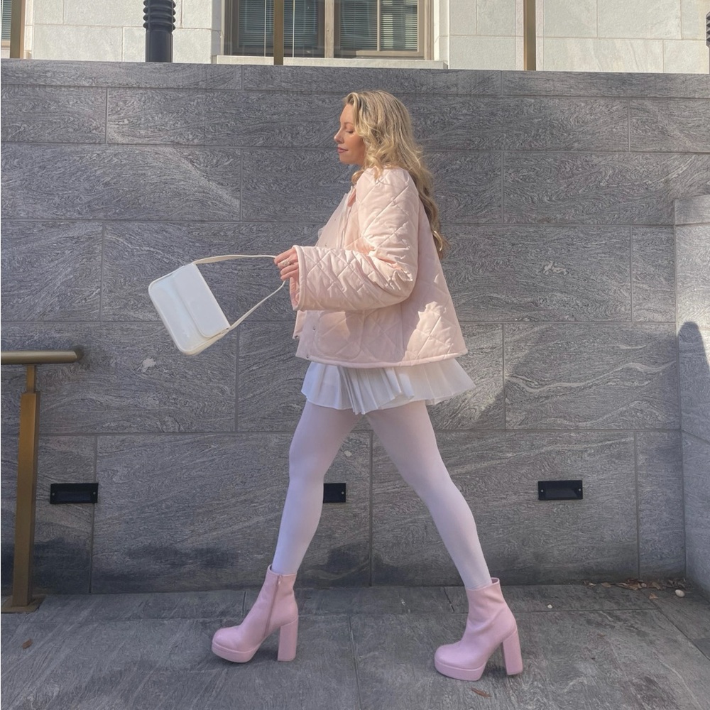 Steve Madden Pink Platform Boots